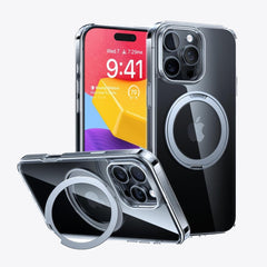 TORRAS Funda Ostand Pro Series con Soporte para iPhone 16 Pro Compatible con MagSafe, Transparente