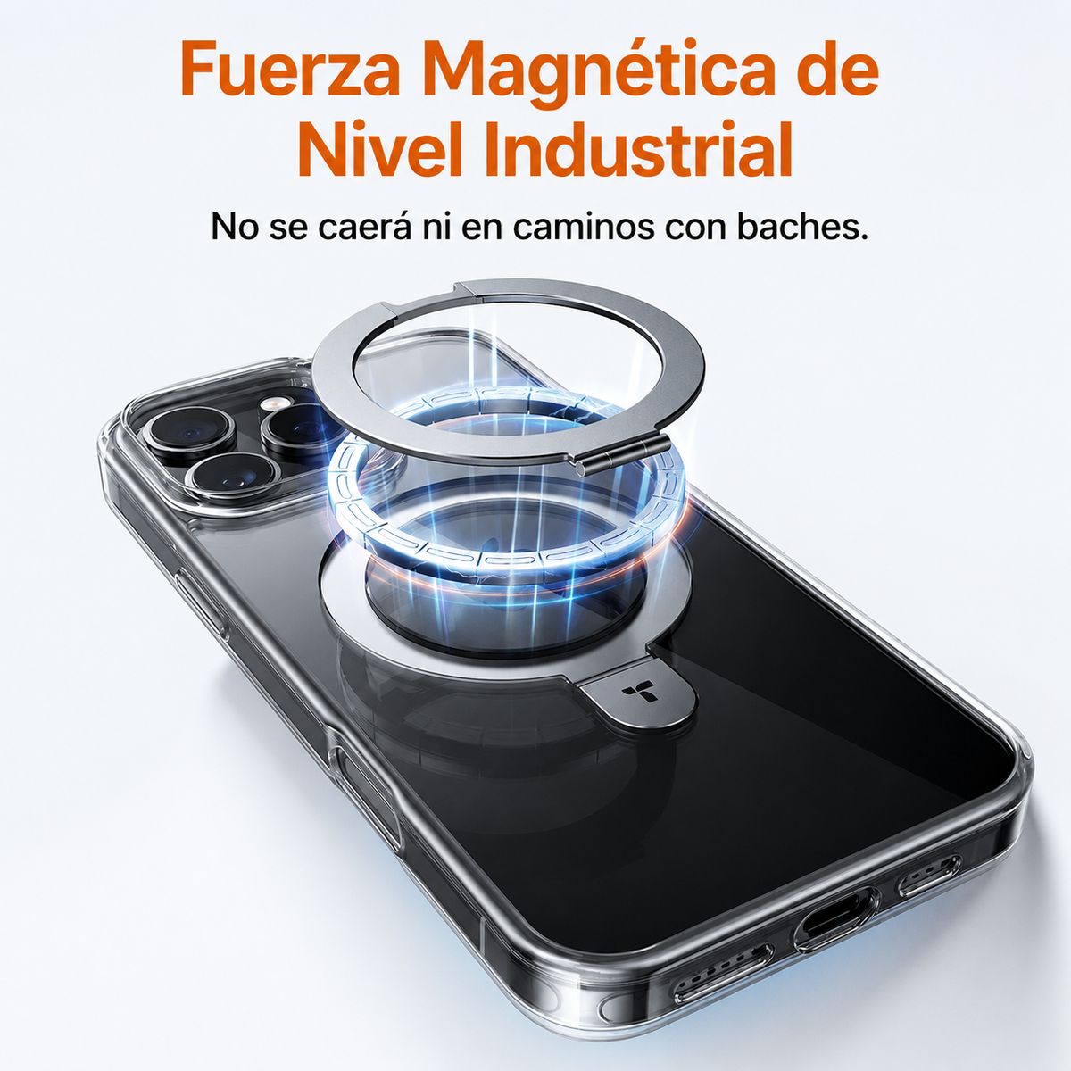 TORRAS Funda UPRO Ostand Spin Series con Soporte para iPhone 16 Pro Max Compatible con MagSafe, Negro