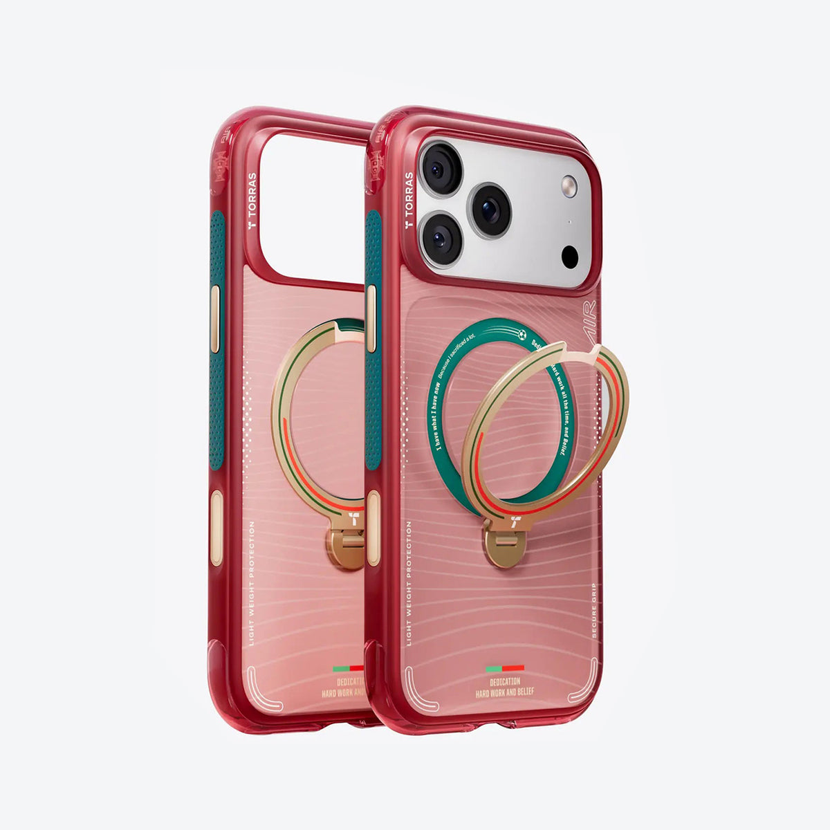 TORRAS × Portuguese Football Federation Limited Edition Funda Ostand Q3 Air Series iPhone 17 Pro Max/18 Pro Max Wave of Passion