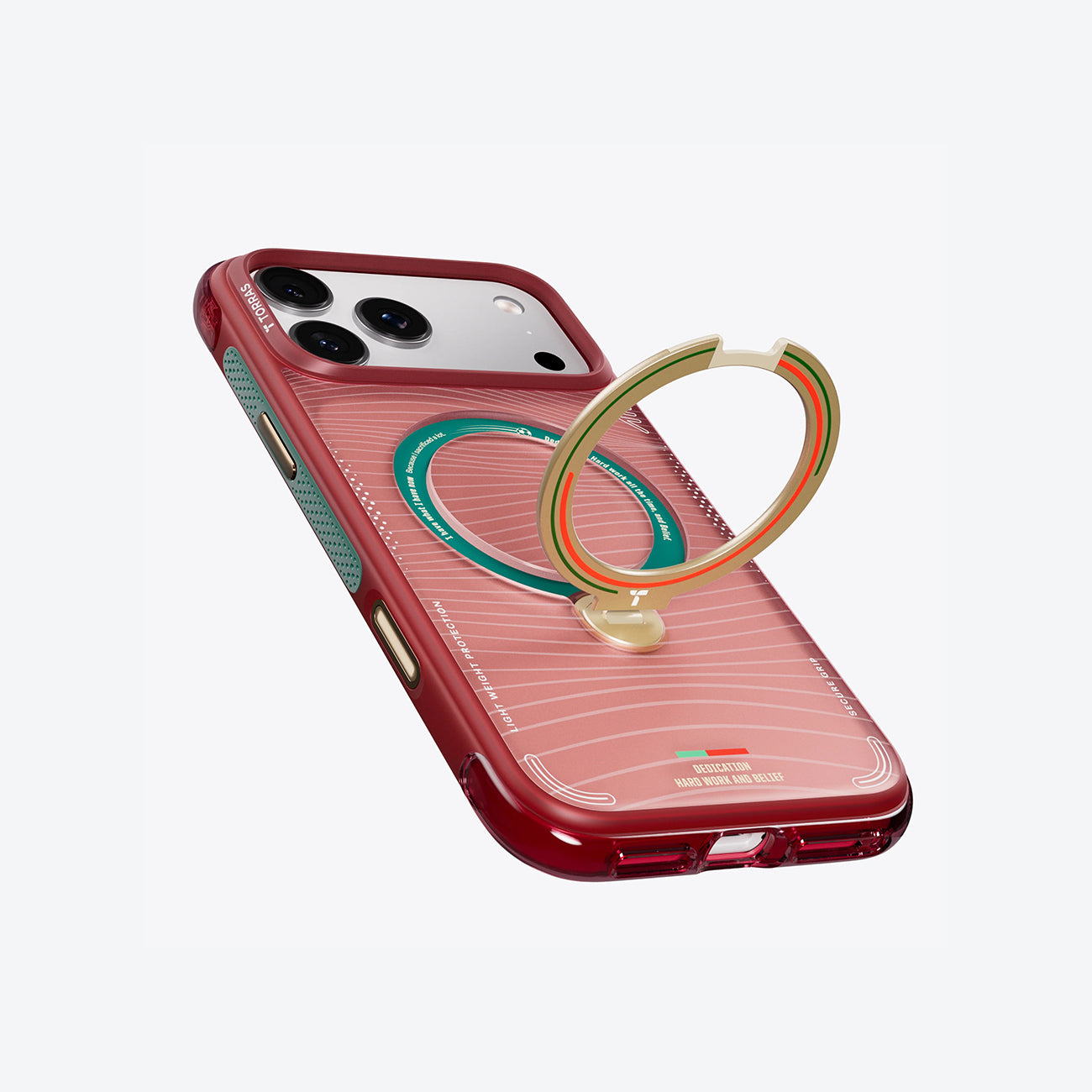 TORRAS × Portuguese Football Federation Limited Edition Funda Ostand Q3 Air Series iPhone 17 Pro Max/18 Pro Max Wave of Passion