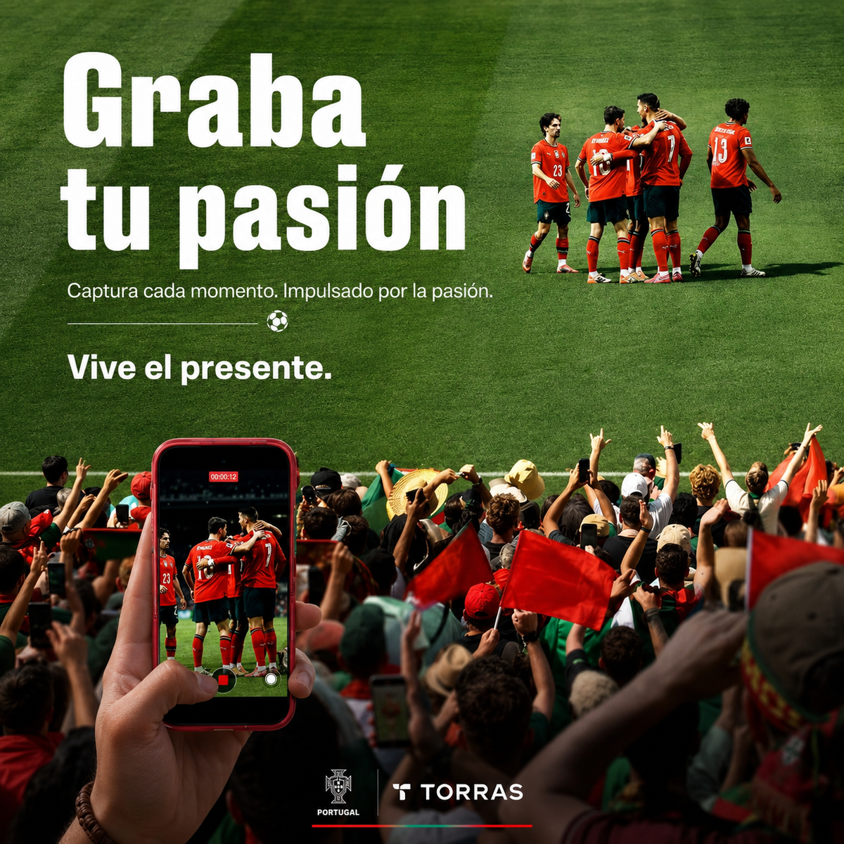 TORRAS × Portuguese Football Federation Limited Edition Funda Ostand Q3 Air Series iPhone 17 Pro/18 Pro Glory Slash