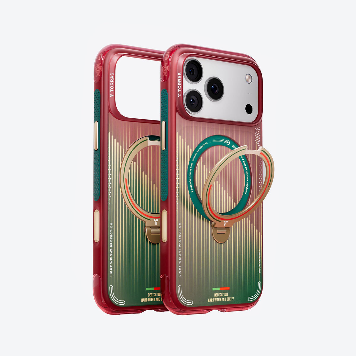 TORRAS × Portuguese Football Federation Limited Edition Funda Ostand Q3 Air Series iPhone 17 Pro/18 Pro Glory Slash