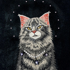NIMMY Friends Funda Lucky Fashion Series para iPhone 17 Pro Max, 3D Bordada, Black Maine