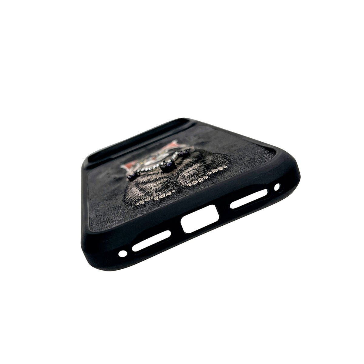 NIMMY Friends Funda Lucky Fashion Series para iPhone 17 Pro Max/18 Pro Max, 3D Bordada, Black Maine