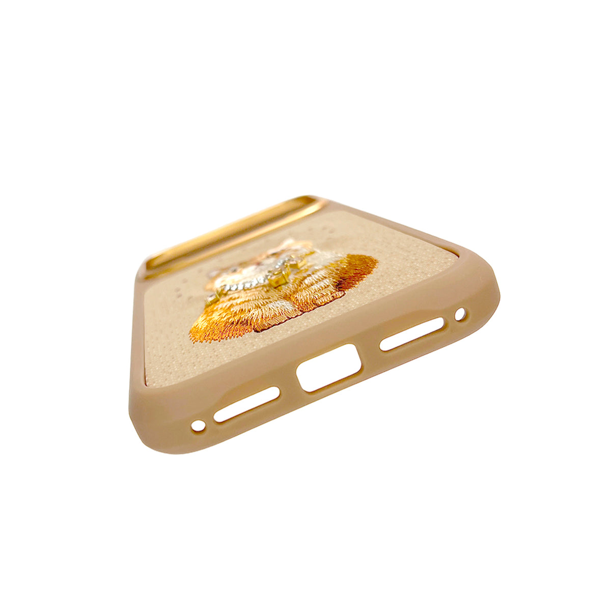 NIMMY Friends Funda Lucky Fashion Series para iPhone 17 Pro/18 Pro, 3D Bordada, Brown Orange Tabby Cat