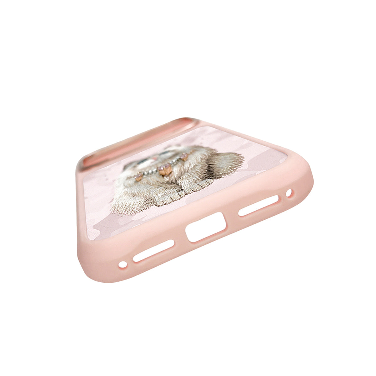 NIMMY Friends Funda Lucky Fashion Series para iPhone 17 Pro Max/18 Pro Max, 3D Bordada, Pink Ragdoll