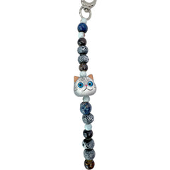 NIMMY Friends Correa de Muñeca Universal para Móvil New Big-Eye Cute Pets 2.0, Gray Silver Shaded