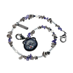 NIMMY Friends Correa de Muñeca Universal para Móvil Lucky Fashion Series, Amethyst Blue Cat