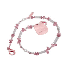 NIMMY Friends Correa de Muñeca Universal para Móvil Lucky Fashion Series, Rose Quartz White Cat