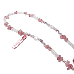 NIMMY Friends Correa de Muñeca Universal para Móvil Lucky Fashion Series, Rose Quartz White Cat