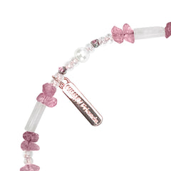 NIMMY Friends Correa de Muñeca Universal para Móvil Lucky Fashion Series, Rose Quartz White Cat