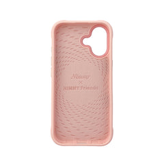 NIMMY Friends Funda New Big-Eye Cute Pets 2.0 para iPhone 17, 3D Bordada, Pink Bichon Frise