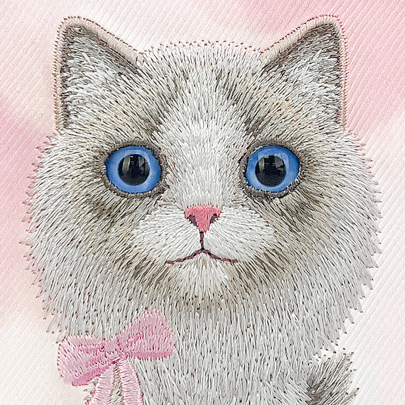 NIMMY Friends Funda New Big-Eye Cute Pets 2.0 para iPhone 17, 3D Bordada, Pink Ragdoll