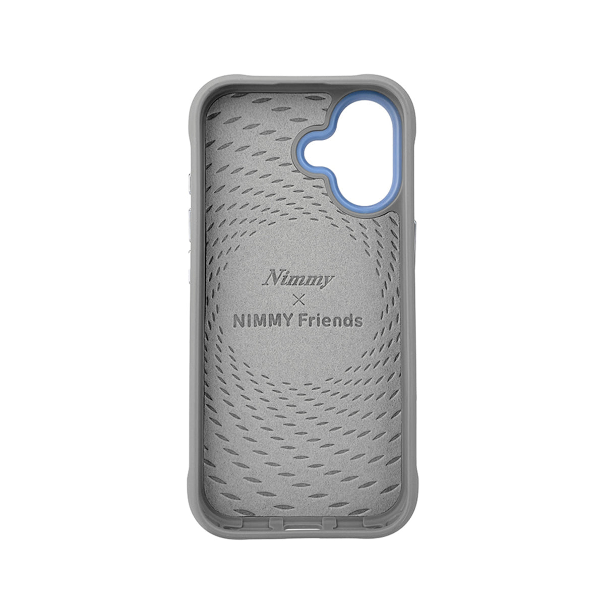 NIMMY Friends Funda New Big-Eye Cute Pets 2.0 para iPhone 17, 3D Bordada, Gray Yorkie