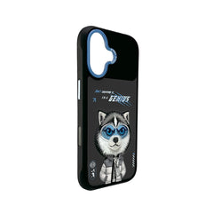 NIMMY Friends Funda Husky Cool and Cute 2.0 para iPhone 17, 3D Bordada