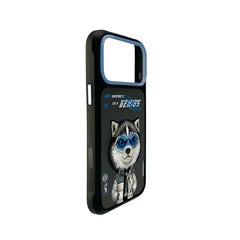 NIMMY Friends Funda Husky Cool and Cute 2.0 para iPhone 17 Pro, 3D Bordada