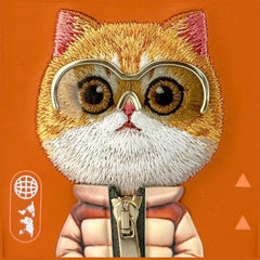 NIMMY Friends Funda Orange Golden Shaded Cool & Cute 2.0 para iPhone 17 Pro, 3D Bordada