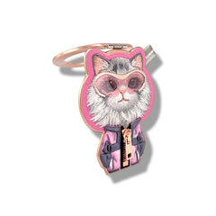 NIMMY Friends Soporte Magnético Cool & Cute 2.0, Black Pink Chinchilla