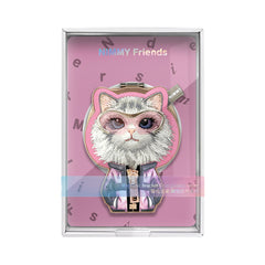 NIMMY Friends Soporte Magnético Cool & Cute 2.0, Black Pink Chinchilla