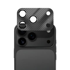 CASEWORLD Protector de Cámara para iPhone 17 Pro Max – Fibra de Carbono Negro, Protección Completa y Ajuste Preciso