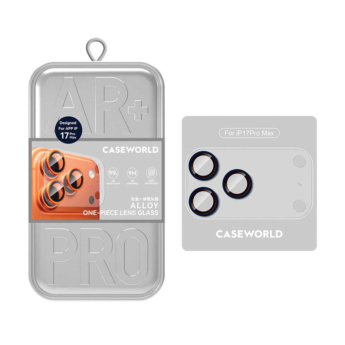 CASEWORLD Protector de Cámara para iPhone 17 Pro – Aleación One Piece Azul, Protección Completa y Ajuste Preciso