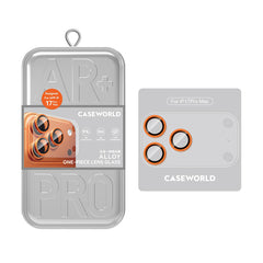 CASEWORLD Protector de Cámara para iPhone 17 Pro Max – Aleación One Piece Naranja, Protección Completa y Ajuste Preciso
