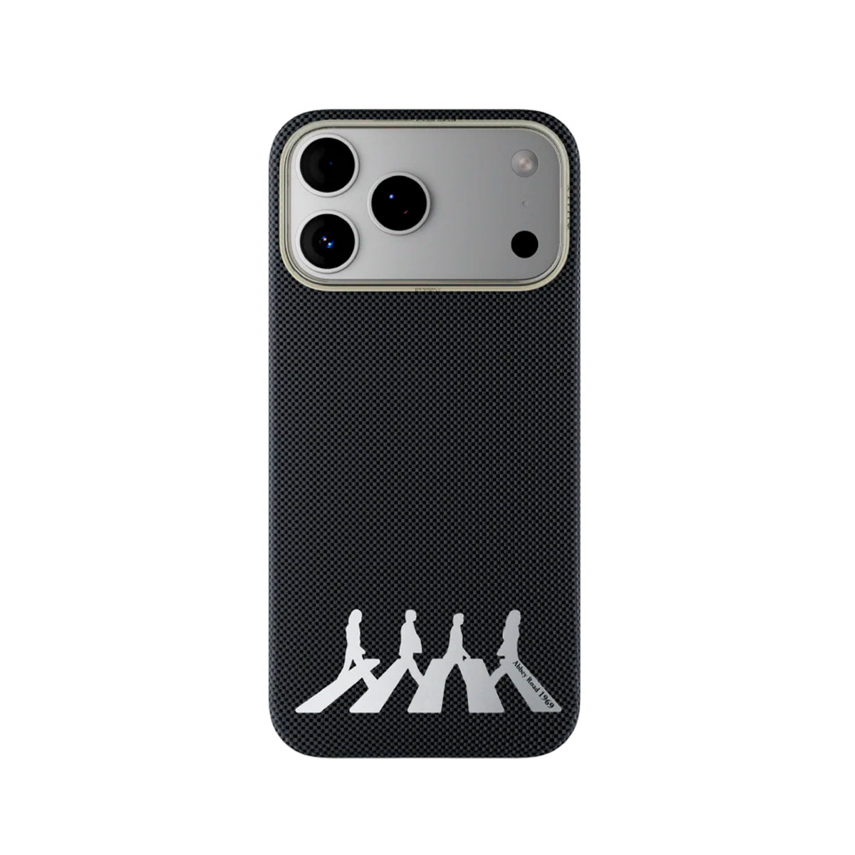 AIRITY Funda Abbey Road 1969 de Fibra de Aramida para iPhone 17 Pro/18 Pro Compatible con MagSafe, Abbey Silver