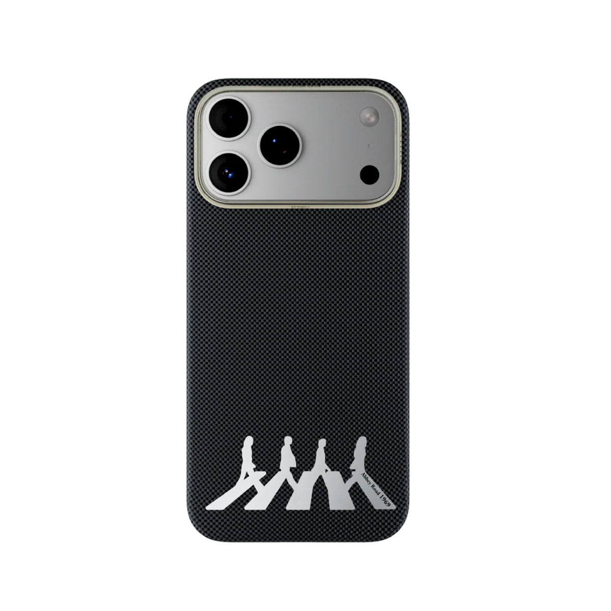 AIRITY Funda Abbey Road 1969 de Fibra de Aramida para iPhone 17 Pro Max/18 Pro Max Compatible con MagSafe, Abbey Silver