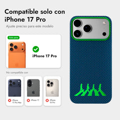 AIRITY Funda Abbey Road 1969 de Fibra de Aramida para iPhone 17 Pro Compatible con MagSafe, Abbey Green