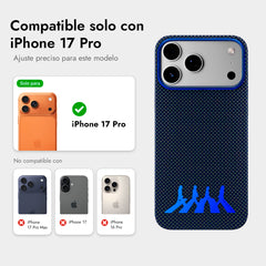 AIRITY Funda Abbey Road 1969 de Fibra de Aramida para iPhone 17 Pro Compatible con MagSafe, Abbey Blue