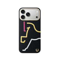 AIRITY Funda de Fibra de Aramida Edición Limitada Año del Caballo para iPhone 17 Pro Compatible con MagSafe, Mystic Neon