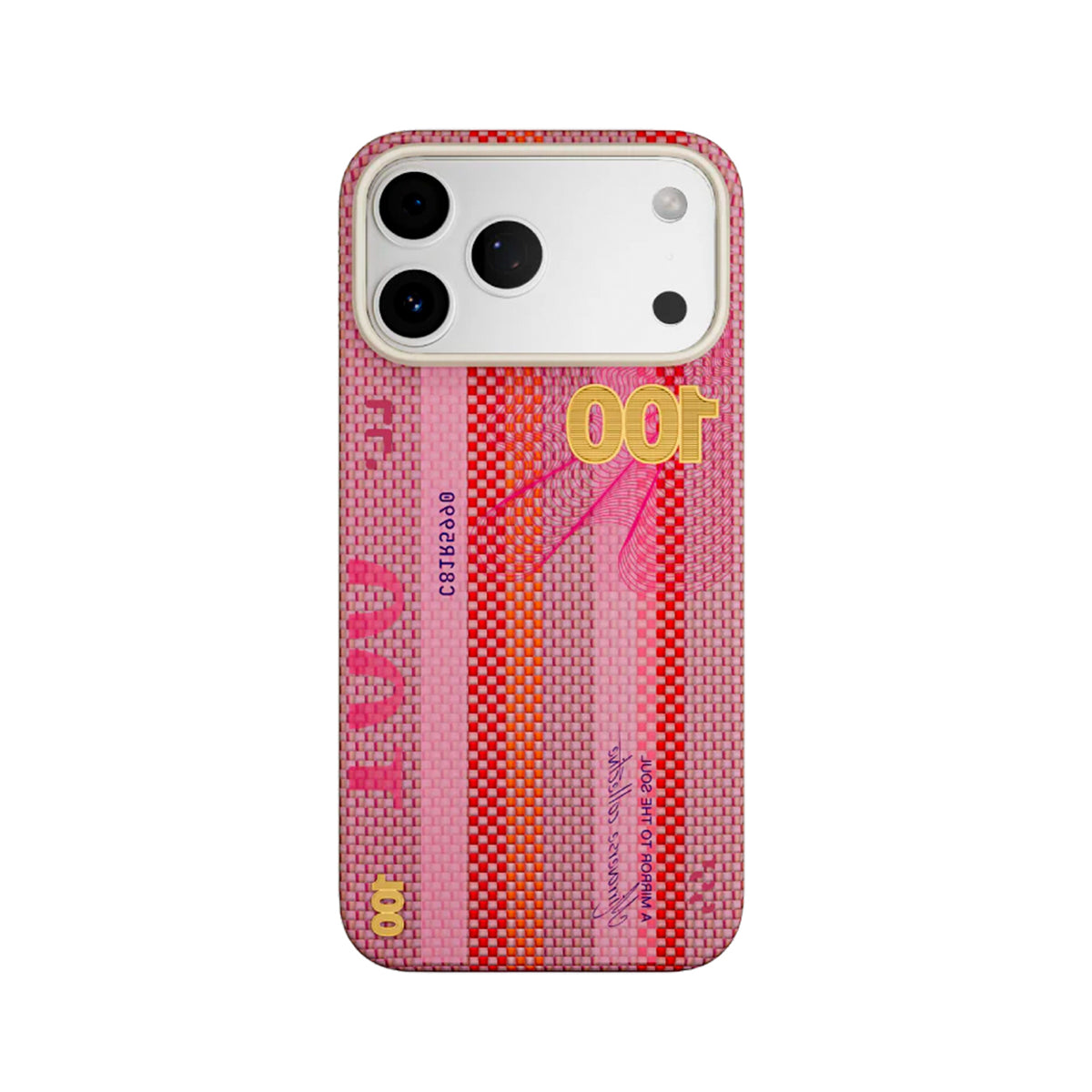 AIRITY Funda Mirror of the Soul de Fibra de Aramida para iPhone 17 Pro Max/18 Pro Max Compatible con MagSafe, Vermilion
