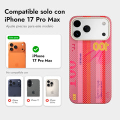 AIRITY Funda Mirror of the Soul de Fibra de Aramida para iPhone 17 Pro Max Compatible con MagSafe, Vermilion