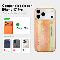 AIRITY Funda Mirror of the Soul de Fibra de Aramida para iPhone 17 Pro Compatible con MagSafe, Gold Leaf