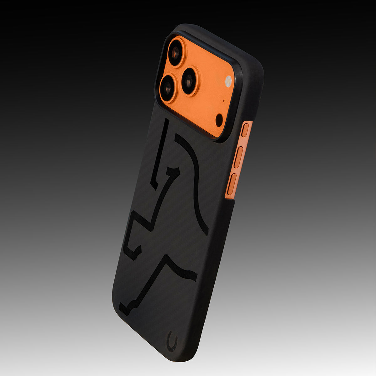 AIRITY Funda de Fibra de Aramida Edición Limitada Año del Caballo para iPhone 17 Pro/18 Pro Compatible con MagSafe, Mystic Shadow