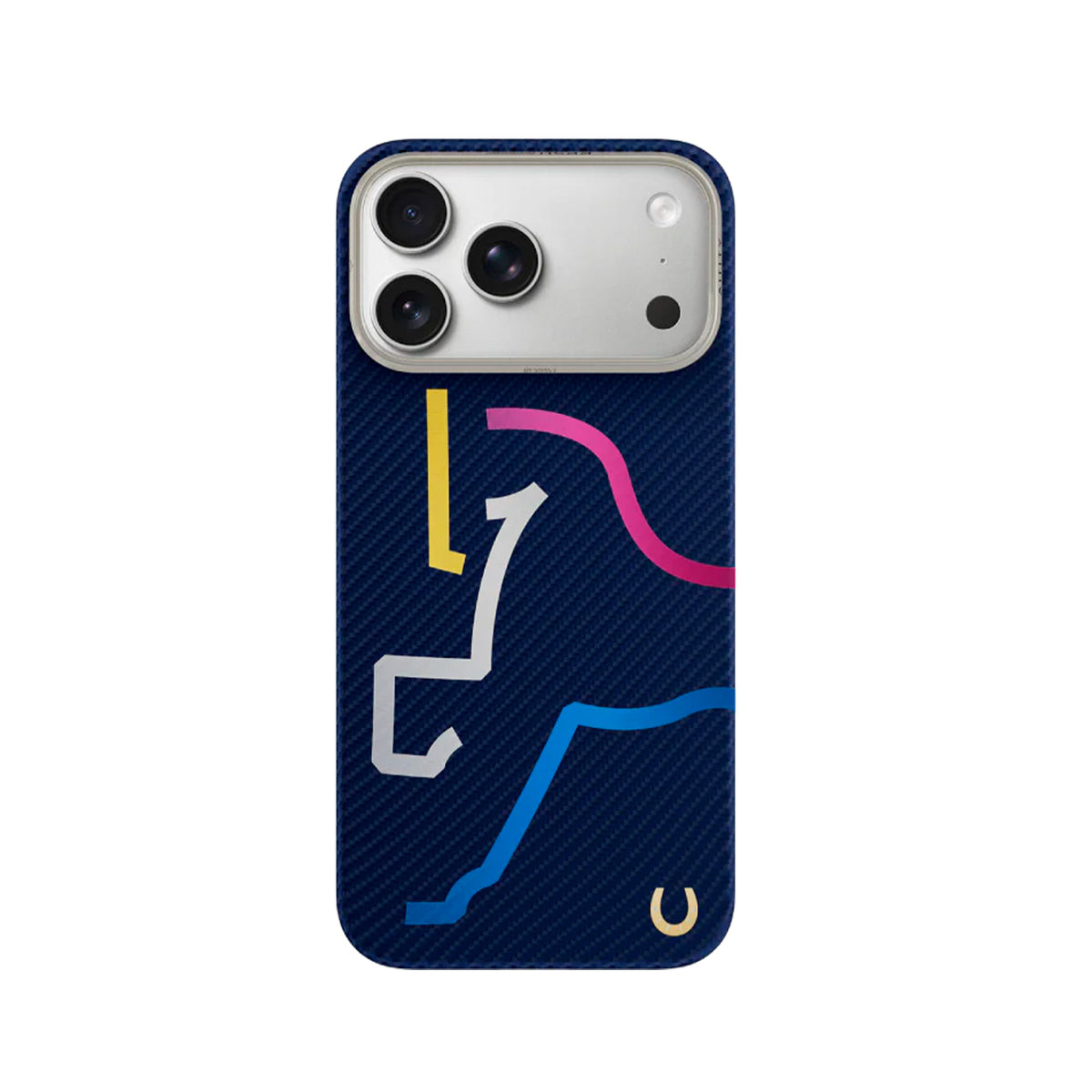 AIRITY Funda de Fibra de Aramida Edición Limitada Año del Caballo para iPhone 17 Pro/18 Pro Compatible con MagSafe, Blue Kylin