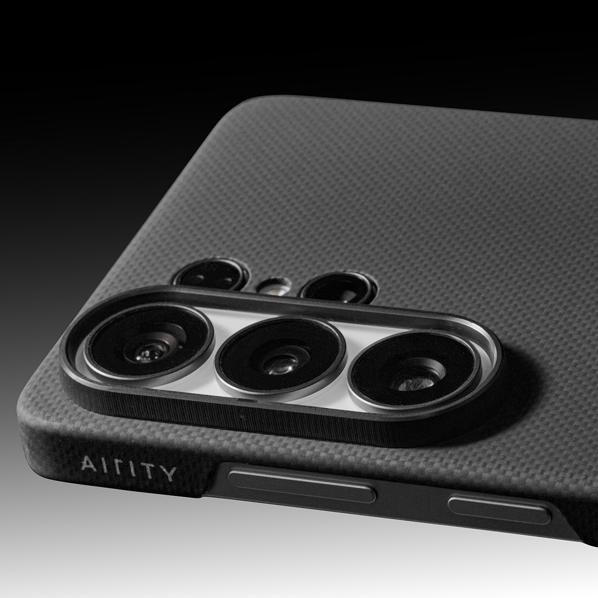 AIRITY Funda Ink-Dark Eastern de Fibra de Aramida para Galaxy S26 Ultra con Anillo Magnético, Space Black