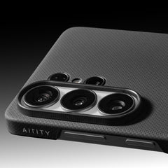 AIRITY Funda Ink-Dark Eastern de Fibra de Aramida para Galaxy S26 Ultra con Anillo Magnético, Space Black