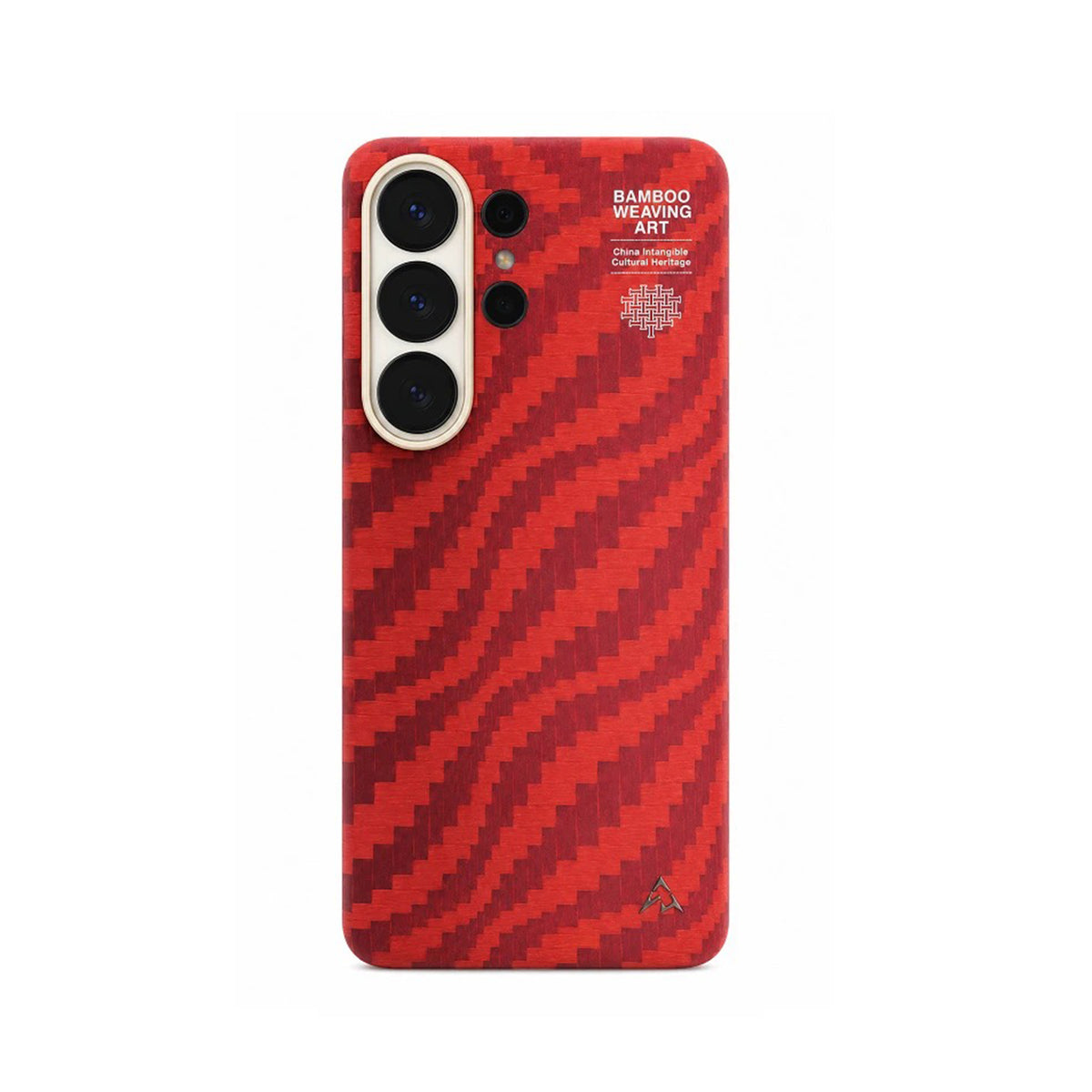 AIRITY Funda de Fibra de Aramida con Tejido de Bambú para Galaxy S26 Ultra con Anillo Magnético, Claret Red