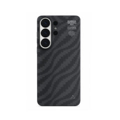 AIRITY Funda de Fibra de Aramida con Tejido de Bambú para Galaxy S26 Ultra con Anillo Magnético, Fog Black