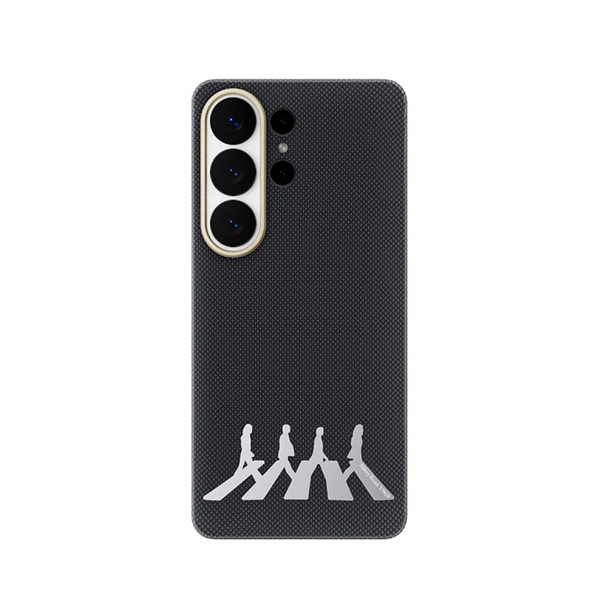 AIRITY Funda Abbey Road 1969 de Fibra de Aramida para Galaxy S26 Ultra con Anillo Magnético, Abbey Silver