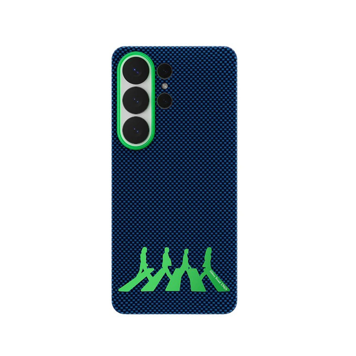 AIRITY Funda Abbey Road 1969 de Fibra de Aramida para Galaxy S26 Ultra con Anillo Magnético, Abbey Green