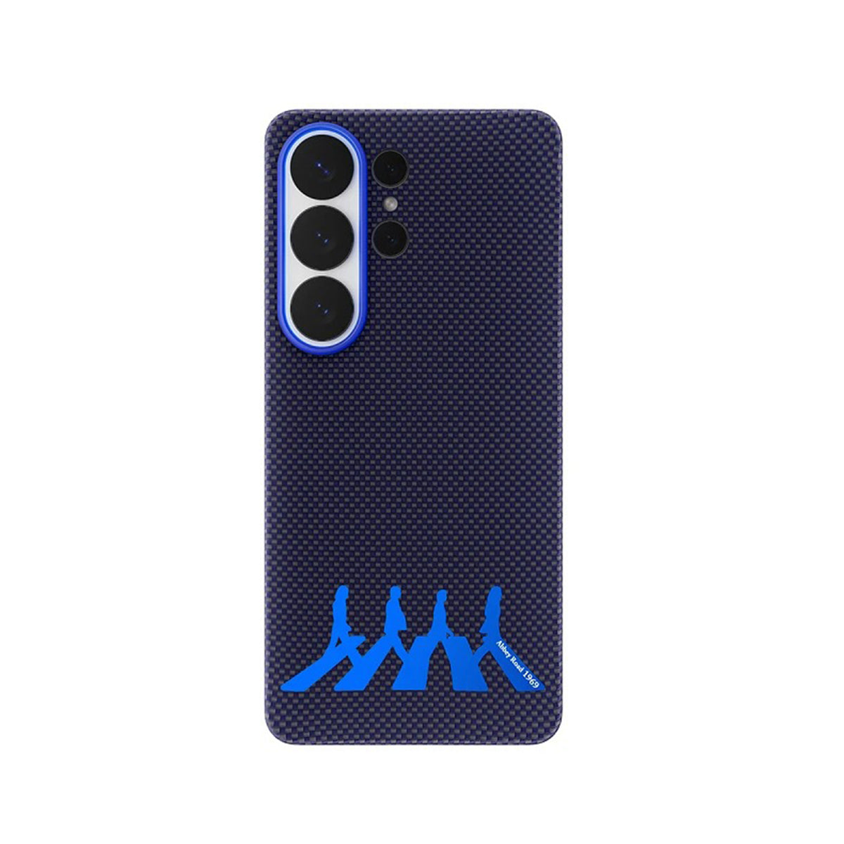 AIRITY Funda Abbey Road 1969 de Fibra de Aramida para Galaxy S26 Ultra con Anillo Magnético, Abbey Blue