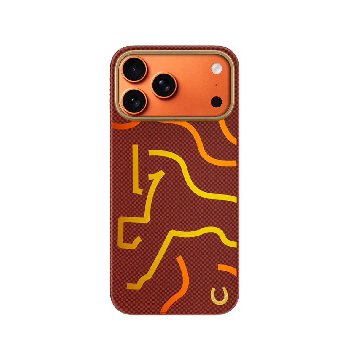 AIRITY Funda de Fibra de Aramida Edición Limitada Año del Caballo para iPhone 17 Pro/18 Pro Compatible con MagSafe, Roja