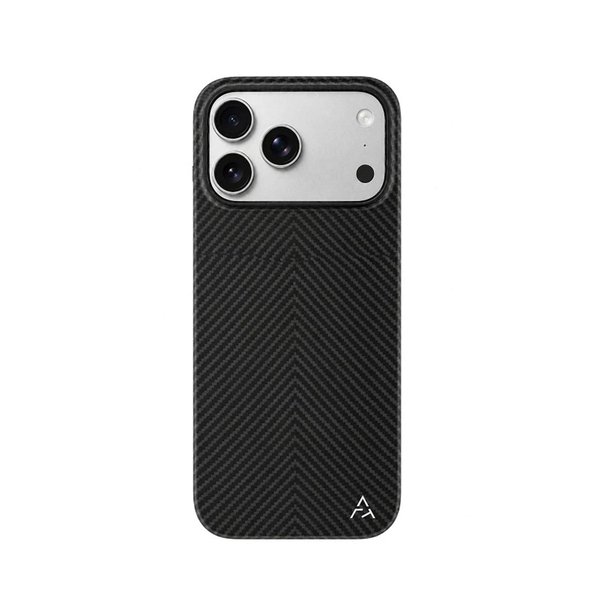 AIRITY Funda Ink-Dark Eastern de Fibra de Aramida para iPhone 17 Pro/18 Pro Compatible con MagSafe, Space Black