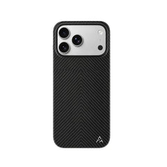 AIRITY Funda Ink-Dark Eastern de Fibra de Aramida para iPhone 17 Pro Max Compatible con MagSafe, Space Black