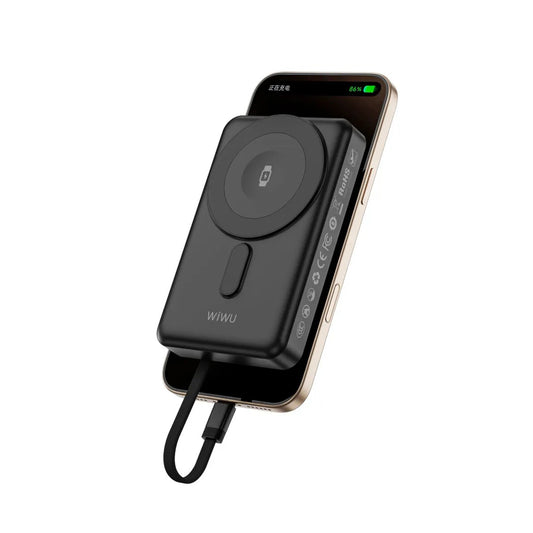 WIWU Powerbank Magnético – 10000 mAh Elite con Soporte