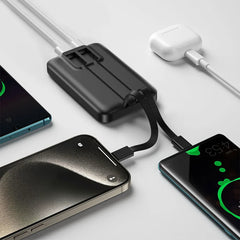 WIWU Powerbank – 10000 mAh 22.5W CCC Endurance Cable C+L W26 Negro