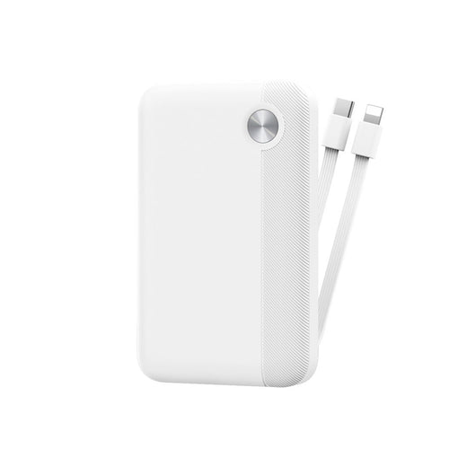WIWU Powerbank – 10000 mAh 22.5W CCC Endurance Cable C+L W26 Blanco