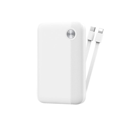 WIWU Powerbank – 10000 mAh 22.5W CCC Endurance Cable C+L W26 Blanco